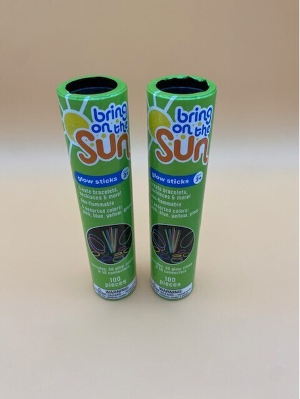 Bring on the Sun Pair of Glow Stick Sets - 200 Pieces Total - New